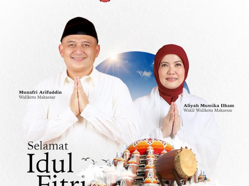 Sholat id dipusatkan di lapangan Karebosi Makassar. @Jejakfakta/Istimewa