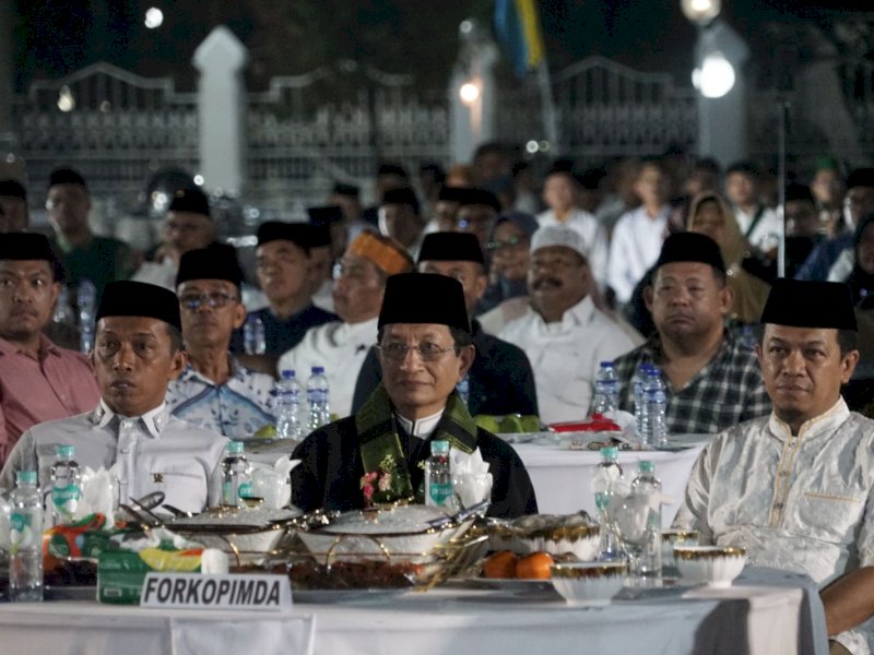 Menteri Agama Republik Indonesia (Menag RI) Nasaruddin Umar melakukan kunjungan silaturahmi ke Kabupaten Sidenreng Rappang (Sidrap) atas undangan Bupati Sidrap, Sabtu (5/4/2025). @Jejakfakta/dok. Kemenag