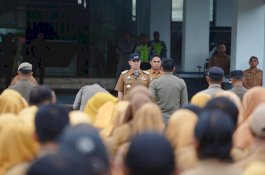 Pimpin Apel Perdana Usai Libur Lebaran, Bupati MYL Tegaskan Jangan Tambah Libur