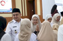 Hadiri Halal Bihalal Bersama Pendidik Makassar, Melinda Aksa: Pentingnya Kolaborasi Pendidikan dan Keluarga