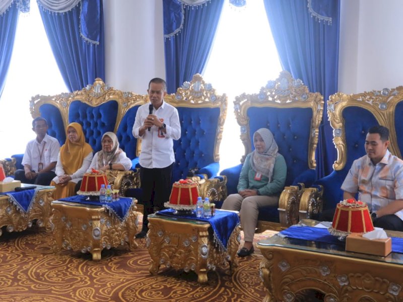 Tim Peneliti BRIN disambut langsung oleh Bupati Pangkep, Muhammad Yusran Lalogau (MYL), di Rumah Jabatan Bupati,  Kamis (10/4/2025). @Jejakfakta/dok. Humas Pemkap Pangkep