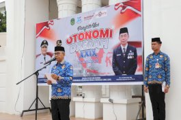 Upacara Hari OTDA XXIX, Pemkab Luwu Timur Teguhkan Komitmen Tata Kelola Pemerintahan Baik