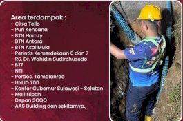 Suplai Terganggu, PDAM Makassar Tangani Kebocoran Pipa depan UIM