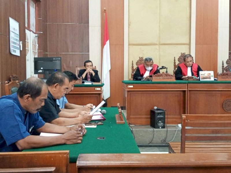 Sidang gugatan perlawanan terhadap eksekusi lahan warga Bara-barayya kembali digelar dan telah memasuki pokok perkara di Pengadilan Negeri Makassar,  Kamis (24/4/2025). @Jejakfakta/Istimewa