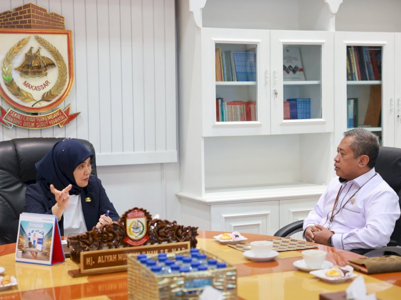 Wakil Wali Kota Makassar, Aliyah Mustika Ilham, menerima kunjungan dari jajaran Pengadilan Negeri (PN) Makassar di Ruang Wakil Wali Kota, Kantor Wali Kota Makassar, Jalan Ahmad Yani No. 2, Senin (28/4/2025). @Jejakfakta/dok. Humas Pemkot Makassar