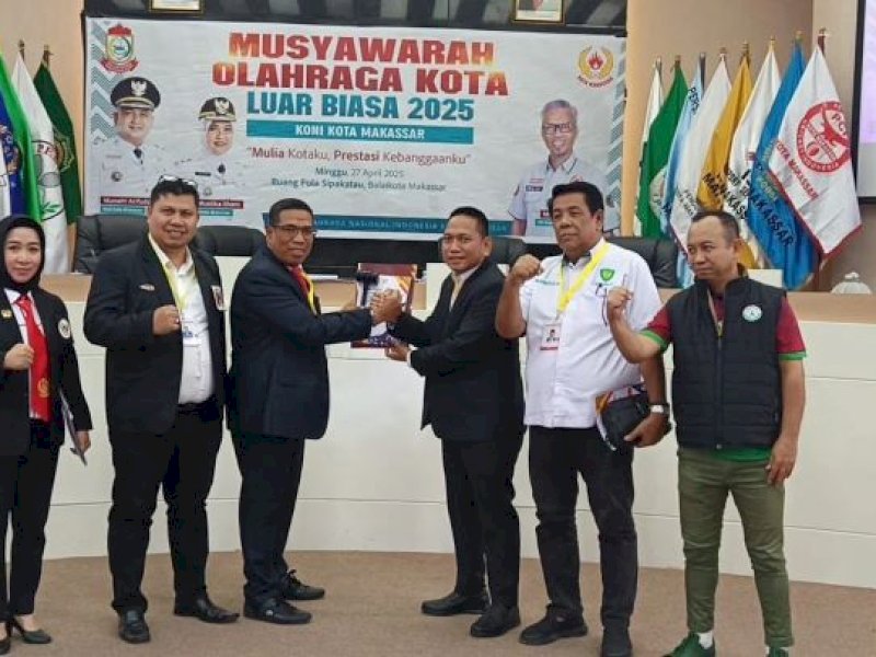 Ketua Komisi B DPRD Makassar, Ismail resmi menjadi ketua KONI MAKASSAR. @Jejakfakta/Istimewa