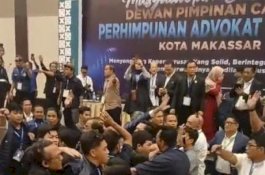 Pemilihan Ketua DPC Peradi Makassar Sempat Ricuh, Satu Orang Luka
