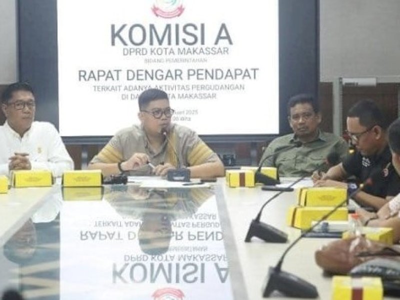 RDP yang digelar Rabu (12/2/2025) ini dipimpin langsung Ketua Komisi A, Andi Pahlevi, serta dihadiri anggota dewan lintas fraksi, perwakilan OPD, camat, lurah, hingga para pelaku usaha. @Jejakfakta/dok.Istimewa