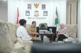 Silaturahmi dengan Wali Kota, Fraksi PDIP DPRD Makassar Siap Kawal Pemerintahan Appi-Aliyah