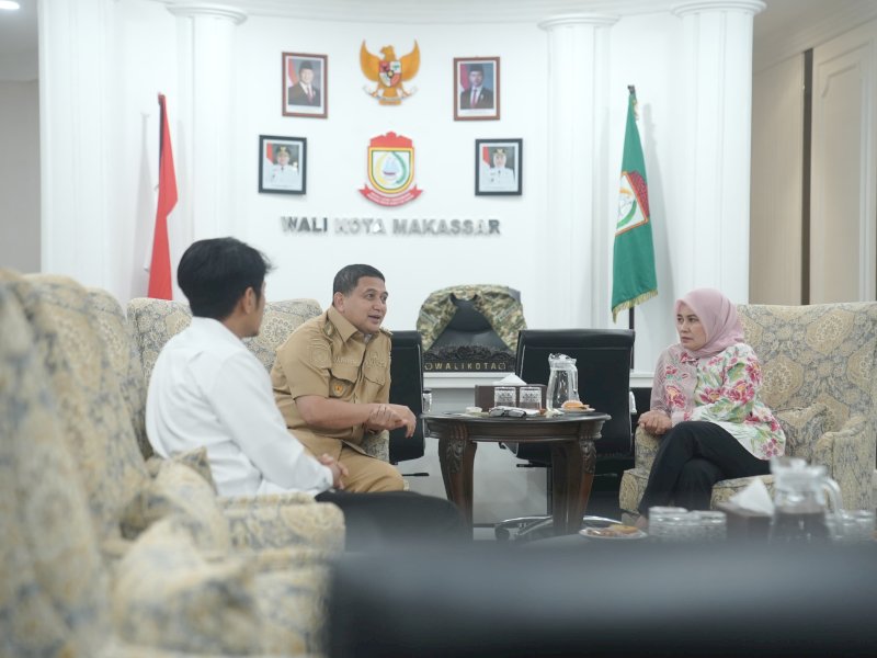 Fraksi PDI Perjuangan DPRD Kota Makassar, melakukan silaturahmi dengan Wali Kota Makassar, Munafri Arifuddin pada Senin (28/4/2025). @Jejakfakta/dok. Humas Pemkot Makassar