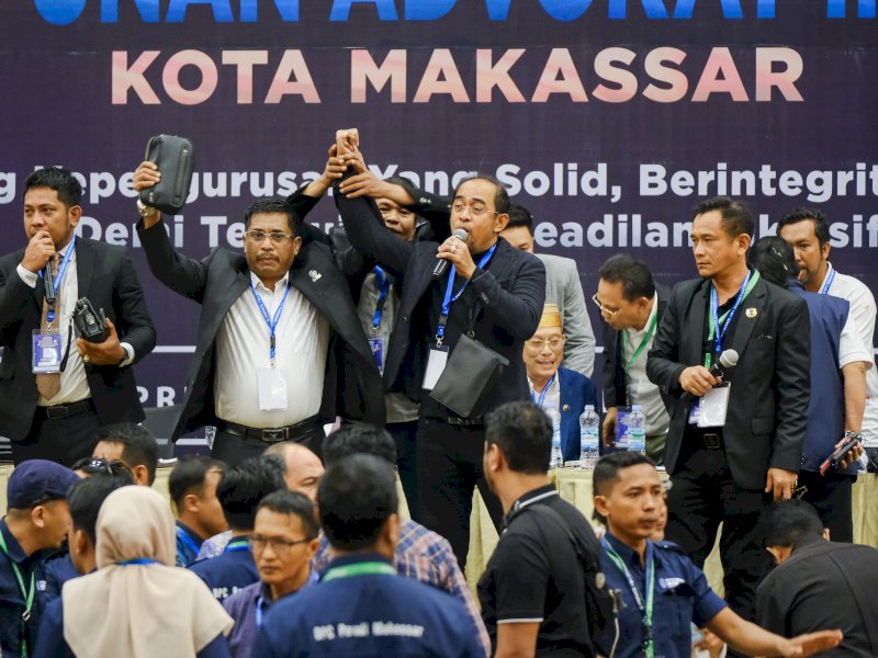 Musyawarah Cabang (Musycab) ke-II Perhimpunan Advokat Indonesia (PERADI) Makassar menetapkan Hasman Usman sebagai Ketua DPC PERADI Makassar periode 2025&ndash;2030. @Jejakfakta/dok. Istimewa