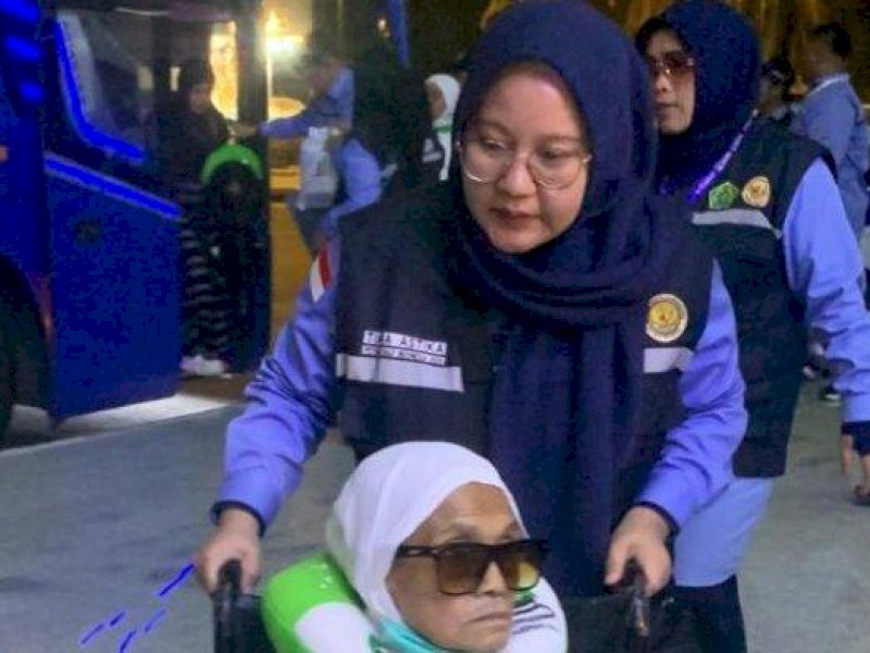 Kloter pertama jemaah haji asal Makassar tiba di Kota Makkah, Arab Saudi, Sabtu (10/5/2025). @Jejakfakta/dok. Istimewa