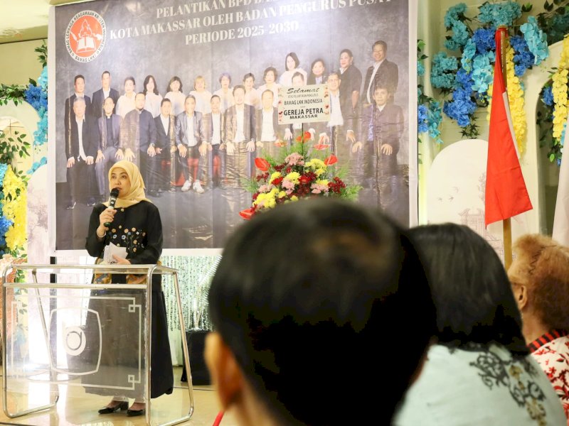 Wakil Wali Kota Makassar, Aliyah Mustika Ilham, menghadiri pelantikan BPD BAMAG LKKI Kota Makassar, di Restoran Bambuden I, Jl. Gunung Latimojong, Makassar, Rabu (21/5/2025). @Jejakfakta/dok. Humas Pemkot Makassar