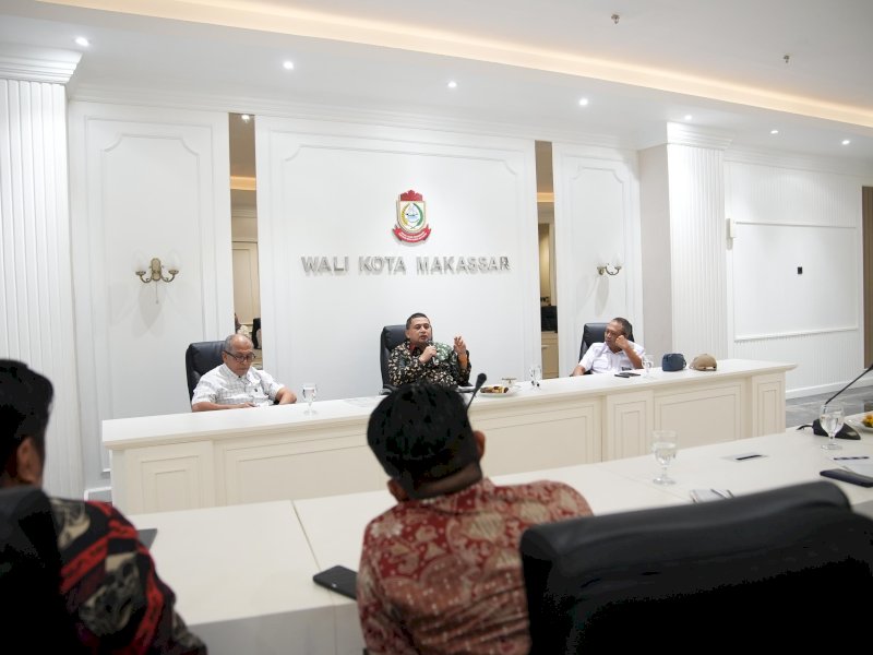 Wali Kota Makassar, Munafri Arifuddin, menyambut baik program ISWMP untuk pengelolaan sampah berkelanjutan, di Makassar. @Jejakfakta/dok. Humas Pemkot Makassar