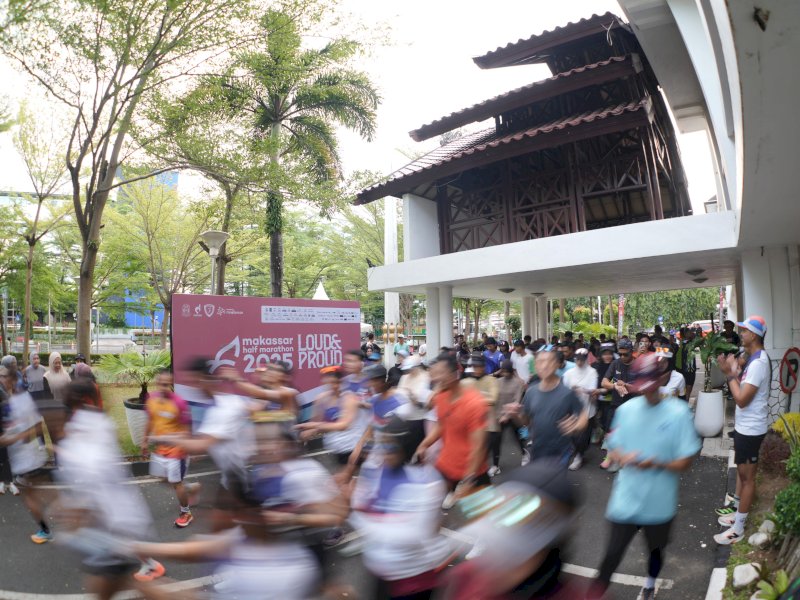 Sambut Makassar Half Marathon 2025, Wali Kota Munafri ajak warga jadi tuan rumah yang ramah. @Jejakfakta/dok. Humas Pemkot Makassar
