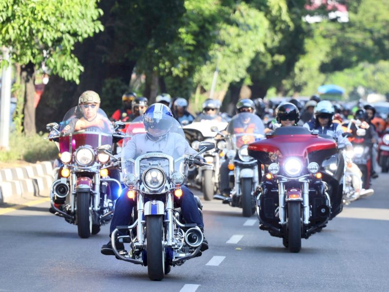 Harley Davidson Club Indonesia (HDCI) Makassar. @Jejakfakta/dok. Istimewa