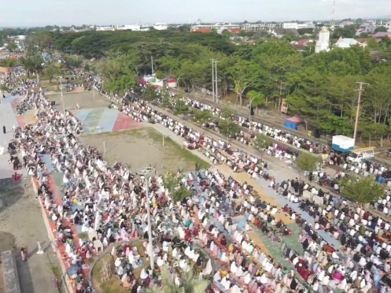 Pemkab Bulukumba menetapkan Pantai Merpati sebagai lokasi pusat pelaksanaan Shalat Idul Adha 1446 Hijriah yang jatuh pada Jumat, 6 Juni 2025. @Jejakfakta/dok. Humas Pemkab Bulukumba