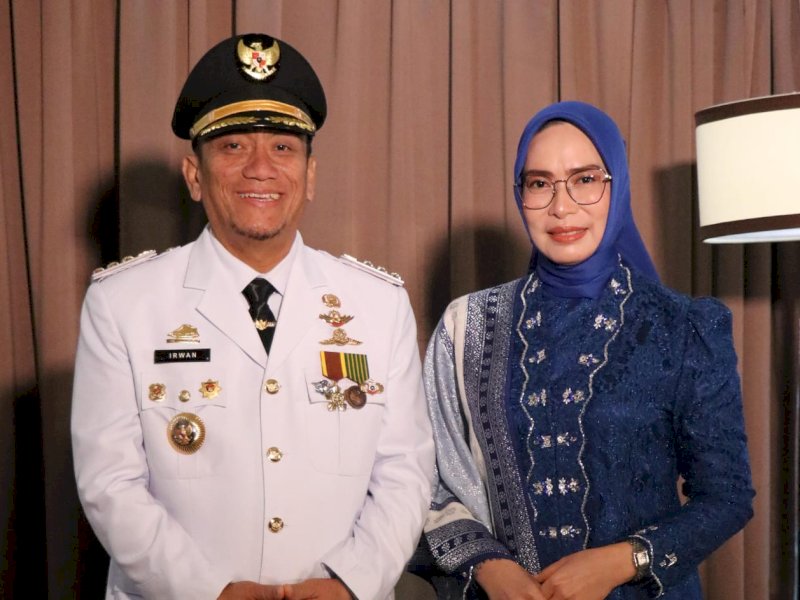 Bupati Luwu Timur, Irwan Bachri Syam, bersama Ketua TP PKK Lutim. @Jejakfakta/dok. Humas Pemkab Lutim