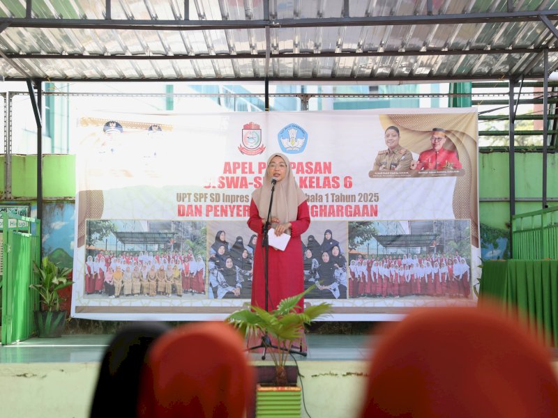 Bunda Literasi Kota Makassar, Melinda Aksa, meresmikan Ruang Baca Kelas di UPT SPF SD Inpres Maccini Sombala 1, sekaligus mencanangkan Gerakan Sayang Buku bertajuk &ldquo;Ibu Suka Membaca&rdquo;, Sabtu (31/5/2025). @Jejakfakta/dok. Humas Pemkot Makassar