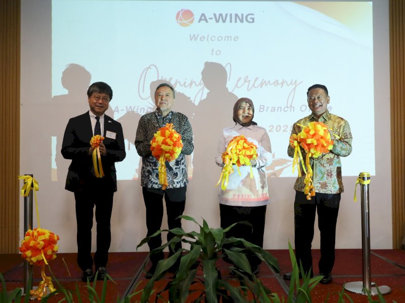 Wakil Wali Kota Makassar, Aliyah Mustika Ilham menghadiri langsung Opening Ceremony Kantor Cabang A-Wing Group Makassar di Unhas Hotel & Convention, Makassar, Rabu,(4/06/2025). @Jejakfakta/dok. Humas Pemkot Makassar