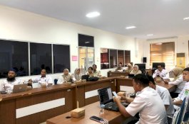 Pemkab Lutim Evaluasi Pelaporan E-SPM Triwulan I Tahun 2025 Secara Virtual