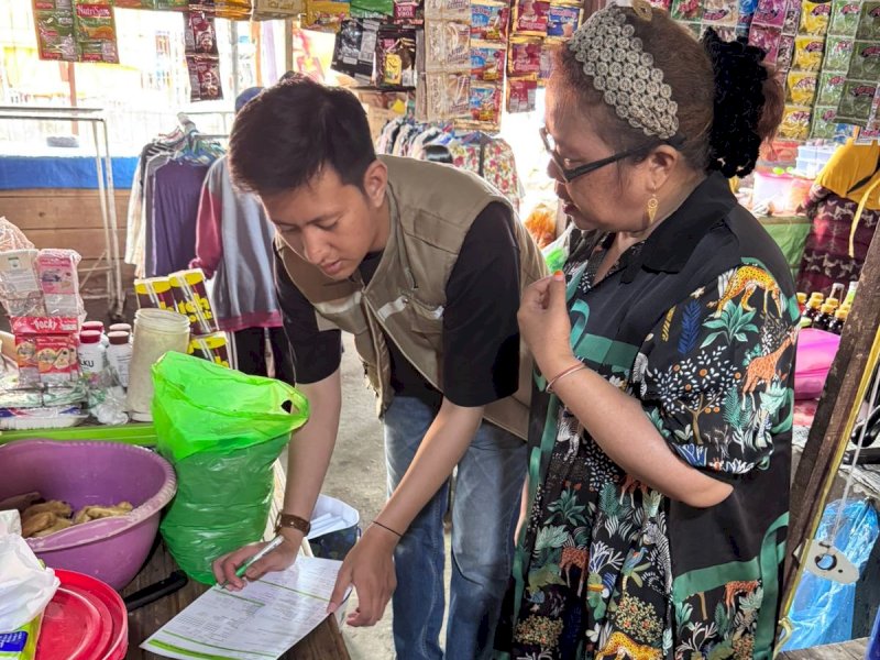 Perumda Pasar Makassar mulai melakukan sosialisasi program digitalisasi pembayaran non tunai di pasar-pasar tradisional. @Jejakfakta/dok. Humas Pemkot Makassar