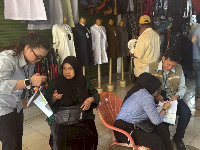 Sosialisasi dan pembukaan rekening bagi pedagang serta pengunjung di Pasar Terong dan Pasar Pusat Niaga Daya, dimulai pada Kamis, 19 Juni 2025 kemarin. @Jejakfakta/dok. Istimewa