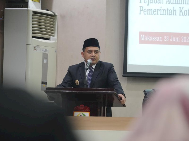 Wali Kota Makassar, Munafri Arifuddin, saat pelantikan P3K di Lapangan Karebosi Makassar, Senin (23/6/2025). @Jejakfakta/dok. Humas Pemkot Makassar