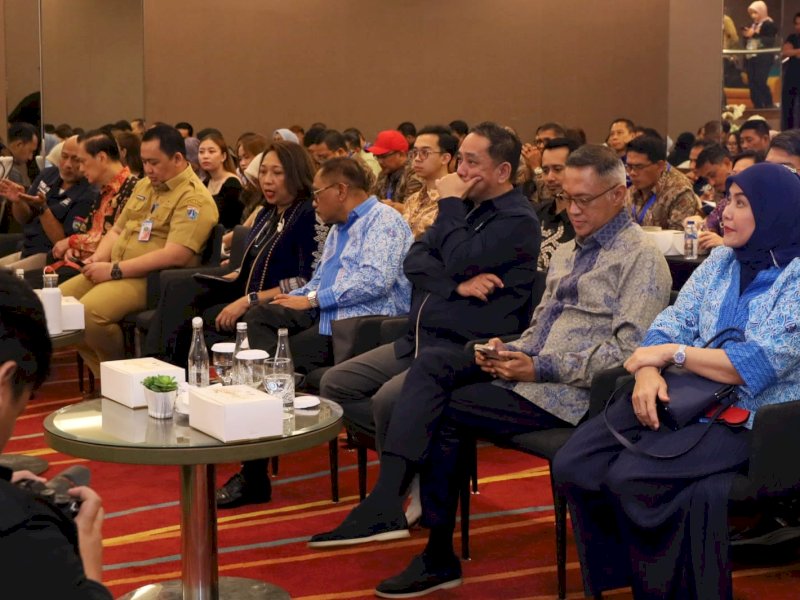 Wakil Wali Kota Makassar, Aliyah Mustika Ilham (kanan) saat menghadiri Rapat Kerja Nasional (Rakernas) ASITA 2025, di Hotel Aston Pluit, Jakarta, Selasa (24/6/2025). @Jejakfakta/dok. Humas Pemkot Makassar