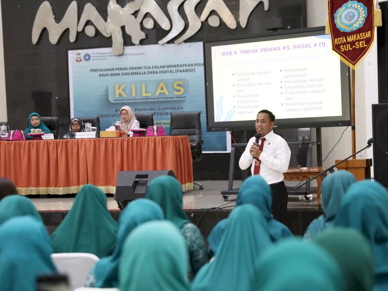 Tim Penggerak Pemberdayaan dan Kesejahteraan Keluarga (TP PKK) Kota Makassar menggelar kegiatan Keluarga Indonesia Lindungi Anak dari Kekerasan Seksual (KILAS) di Baruga Anging Mammiri, Rabu (25/6/2025). @Jejakfakta/dok. Humas Pemkot Makassar