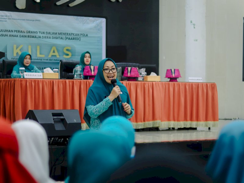TP PKK Kota Makassar melalui Pokja I menggelar kegiatan Keluarga Indonesia Lindungi Anak dari Kekerasan Seksual (KILAS) di Baruga Anging Mammiri, Kamis (26/6/2025). @Jejakfakta/dok. Humas Pemkot Makassar