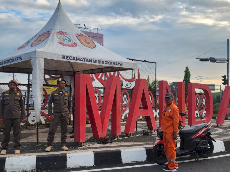 Posko pengawasan terpadu di titik-titik strategis dan rawan aktivitas jalanan, di Mandai. @Jejakfakta/dok. Humas Pemkot Makassar
