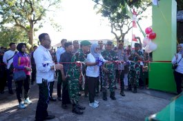 Sinergi Pemkab Gowa dan TNI Perkuat Pelayanan Masyarakat, Gerbang Baru Koramil Tinggimoncong Diresmikan