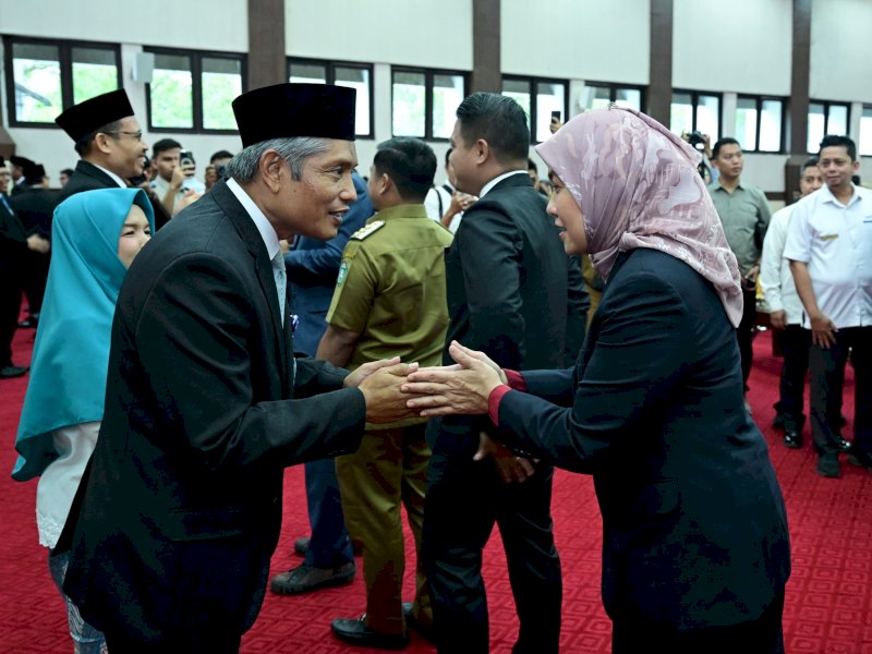 Wakil Wali Kota Makassar, Aliyah Mustika Ilham, saat  menghadiri  Pengukuhan Kepala Perwakilan BPKP Sulsel, Senin (14/7/2025). @Jejakfakta/dok. Humas Pemkot Makassar