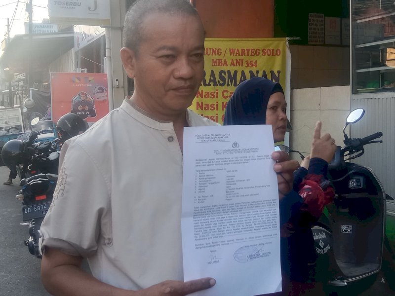 Muh Jafar, korban pencirian motor saat ditemui Jejakfakta pada Kamis (24/7/2025). @Jejakfakta/Samsir