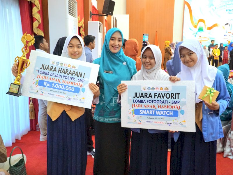 Kabupaten Pangkep berhasil menorehkan prestasi dengan meraih dua penghargaan di Hari Anak Nasional 2025. @jejakfaktacom/Humas Pemda Pangkep