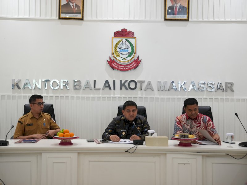 Wali Kota Makassar, Munafri Arifuddin, saat menghadiri Rapat Umum Pemegang Saham (RUPS) yang digelar di Balai Kota Makassar, Senin (28/7/2025). @Jejakfakta/dok. Humas Pemkot Makassar