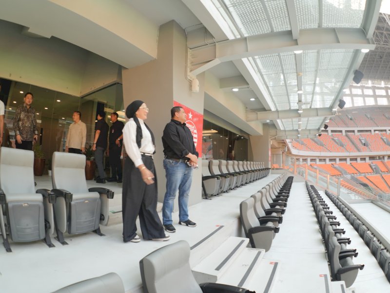 Wali Kota Makassar, Munafri Arifuddin, bersama jajaran Pemkot melakukan kunjungan kerja ke Jakarta International Stadium (JIS),   Rabu (30/7/2025). @Jejakfakta/dok. Humas Pemkot Makassar
