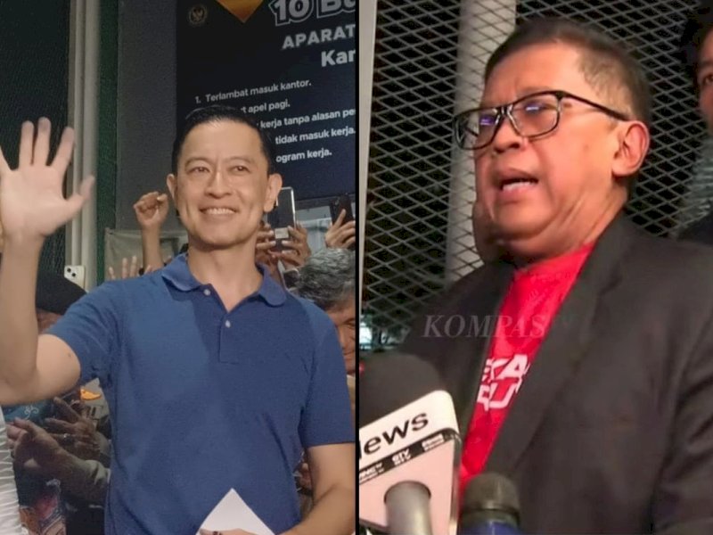 Tom Lembong dan Hasto Kristiyanto bebas pada Jumat, 1 Agustus 2025, malam. (Repro Kompas.com)

