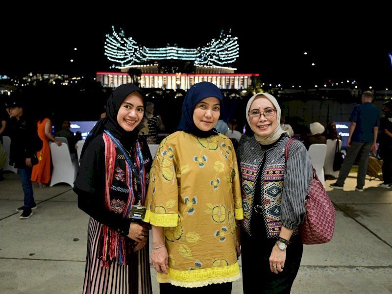 Wakil Wali Kota Makassar, Aliyah Mustika Ilham, menghadiri acara Eco Fashion Nusantara (EFN) yang digelar di Ibu Kota Nusantara (IKN) sebagai bagian dari Kongres Diaspora Indonesia ke-8, Sabtu (2/8/2025). @Jejakfakta/dok. Humas Pemkot Makassar