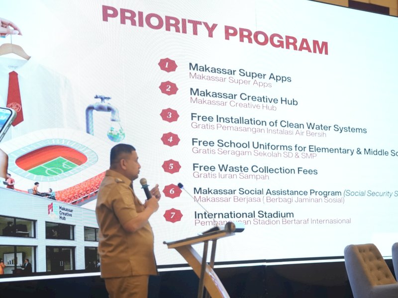 Wali Kota Makassar, Munafri Arifuddin, saat menghadiri konferensi internasional International Academic Consortium for Sustainable Cities (IACSC) 2025 di Hotel Universitas Hasanuddin, Senin (4/8/2025). @Jejakfakta/dok. Humas Pemkot Makassar