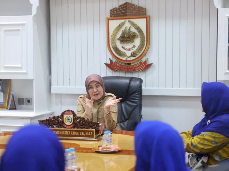 Wakil Wali Kota Makassar, Aliyah Mustika Ilham, menerima audiensi dari jajaran Pengurus Cabang Persatuan Keluarga Besar Purnawirawan Polri (Dian Kemala) Kota Makassar, di Ruang kerjanya, Balai Kota Makassar, Selasa (5/8/2025). @Jejakfakta/dok. Humas Pemkot Makassar