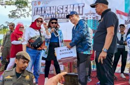 Jalan Sehat HUT ke-80 RI di Biringkanayya, Dispora Makassar Ajak Warga Bergerak Bersama