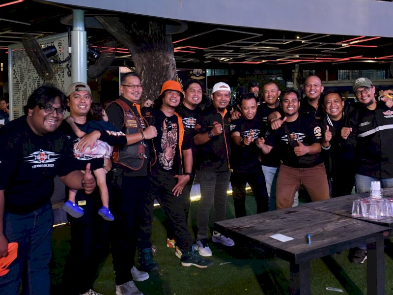 Malam yang penuh kebersamaan perayaan 30 tahun Makassar Tiger Club (MTC) di Dupli Dining & Lounge, Akkarena, Sabtu malam (9/8/2025). @jejakfaktacom/MTC