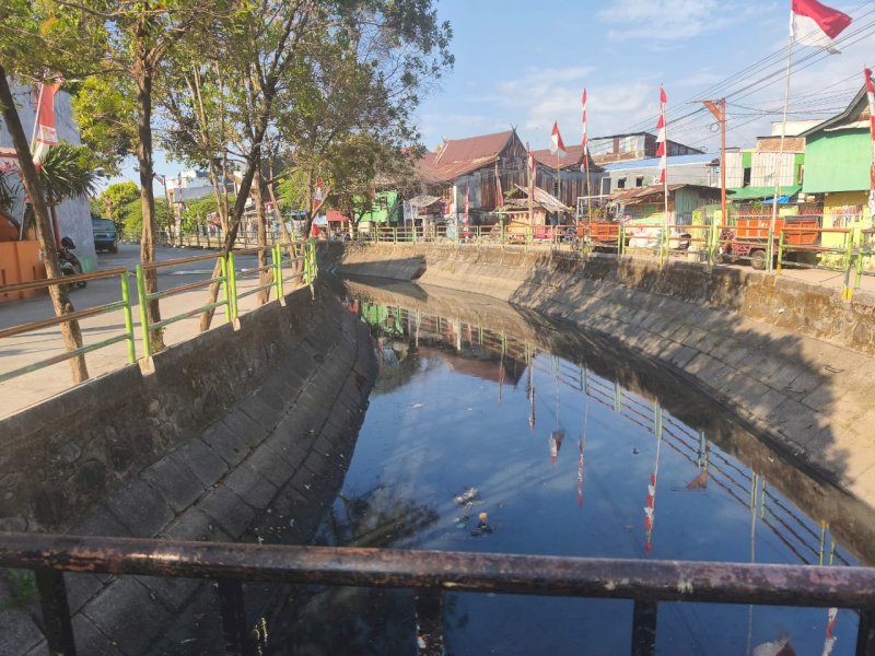 Kanal Sirijala di Kecamatan Panakkukang, Kota Makassar, tampil bersih, rapi, dan estetik. @Jejakfakta//Istimewa
