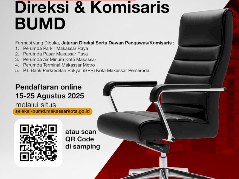 Ilustrasi. Pemkot Makassar buka pendaftaran seleksi direksi dan dewas BUMD secara digital.