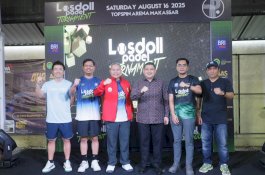 Wali Kota Makassar Resmikan Turnamen Losdoll Padel Vol. 1, Ajak Warga Gaungkan Hidup Sehat