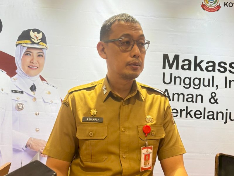 Ketua Timsel, Andi Zulkifly Nanda, saat konferensi pers di Balai Kota Makassar, Selasa (19/8/2025). @Jejakfakta/dok. Humas Pemkot Makassar