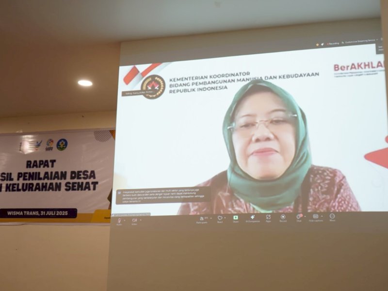 Sosialisasi Verifikasi Lanjutan Program Kabupaten/Kota Sehat (KKS) Tahun 2025 yang digelar Kementerian Kesehatan RI secara hybrid, Kamis (31/7/2025). @Jejakfakta/dok. Istimewa