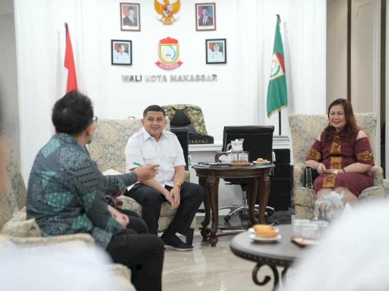 Wali Kota Makassar, Munafri Arifuddin,saat menerima jajaran Perhimpunan Bank Perekonomian Rakyat Indonesia (Perbarindo) di Balai Kota Makassar, Rabu (20/8/2025). @Jejakfakta/dok. Humas Pemkot Makassar